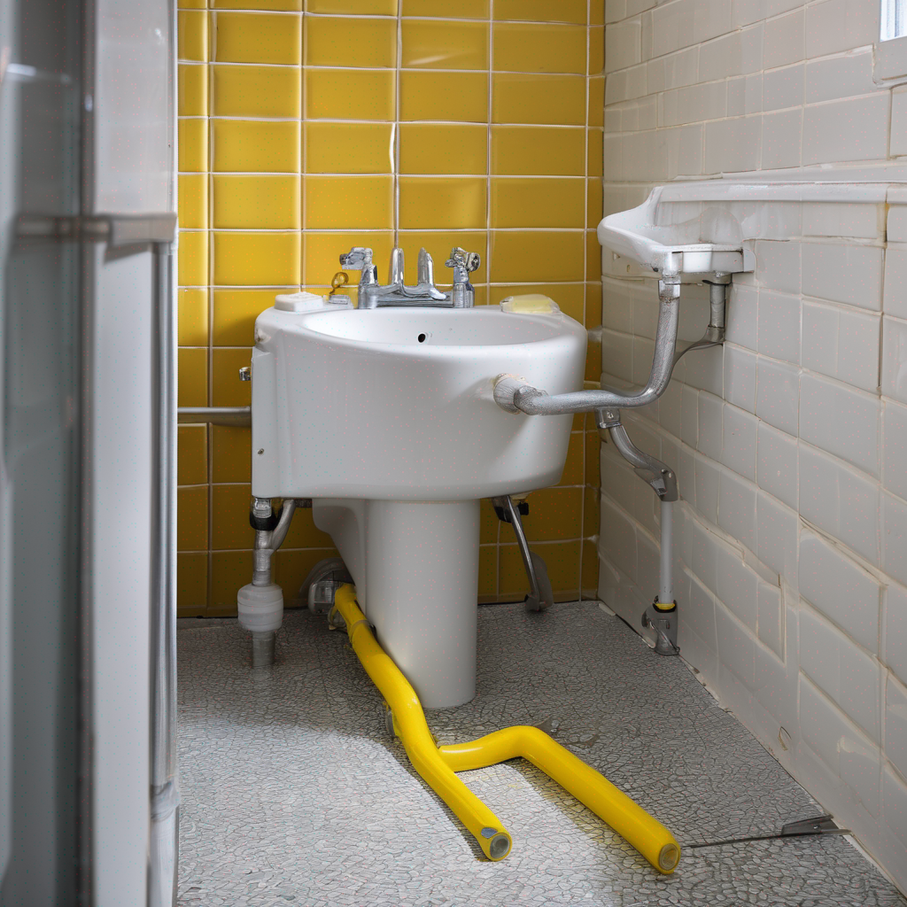 Close-up of the bolt and washer system used to secure a toilet seat riser, demonstrating a key installation step.