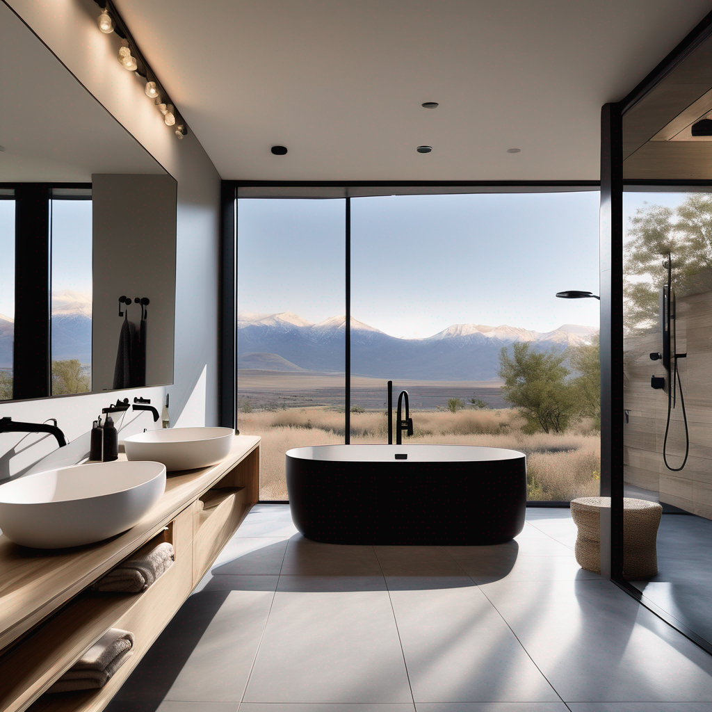Textured porcelain tiles ideal for slip-resistant bathroom floors
