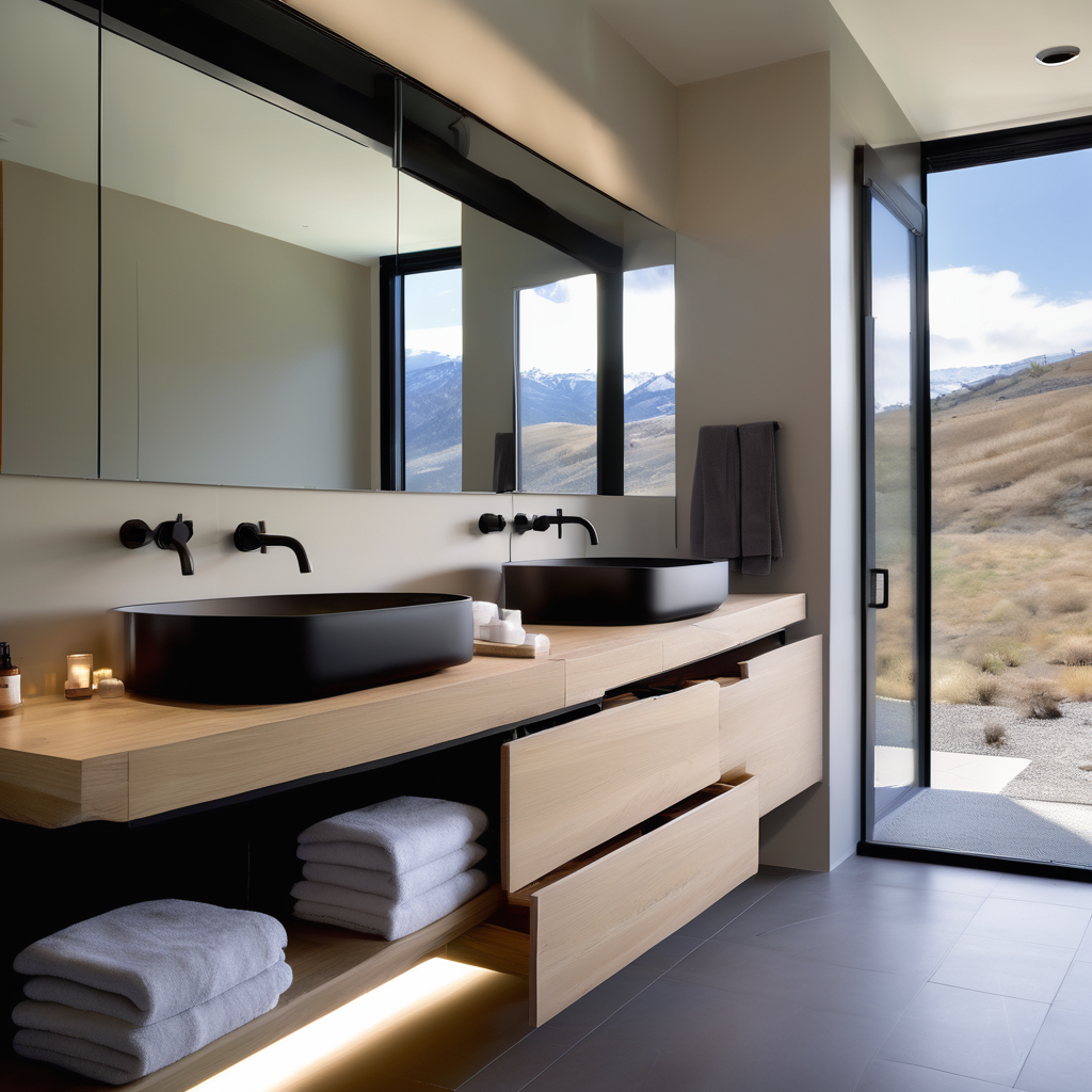 Vinyl flooring with a slip-resistant surface perfect for bathrooms